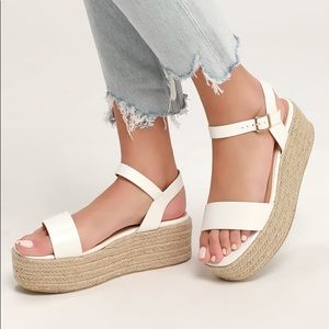 ☆White Espadrille Sandals